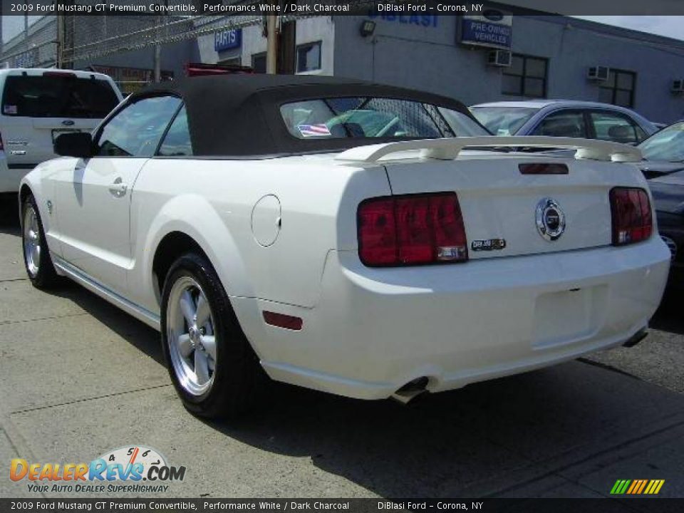 2009 Ford Mustang GT Premium Convertible Performance White / Dark Charcoal Photo #6