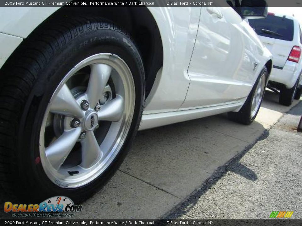 2009 Ford Mustang GT Premium Convertible Performance White / Dark Charcoal Photo #9