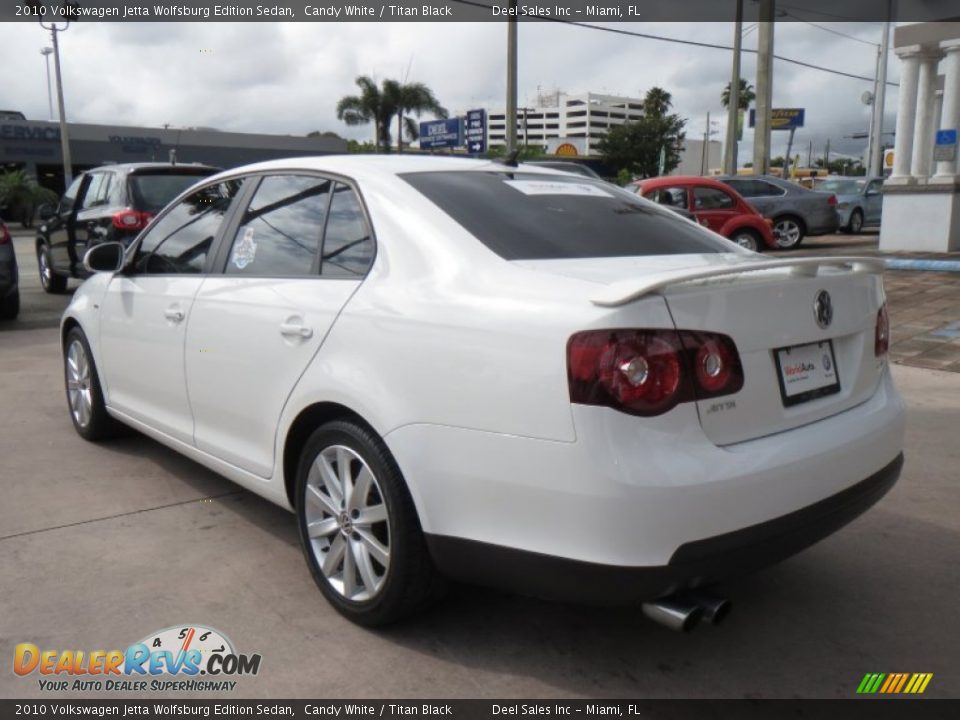 2010 Volkswagen Jetta Wolfsburg Edition Sedan Candy White / Titan Black Photo #3