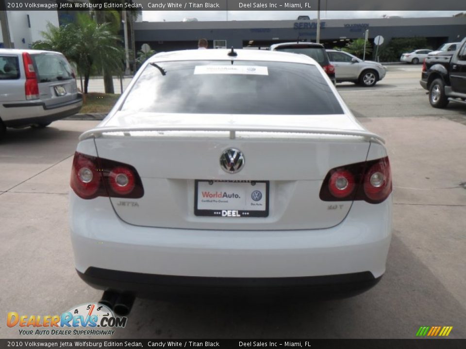 2010 Volkswagen Jetta Wolfsburg Edition Sedan Candy White / Titan Black Photo #4