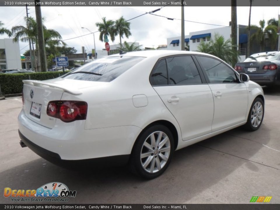 2010 Volkswagen Jetta Wolfsburg Edition Sedan Candy White / Titan Black Photo #5