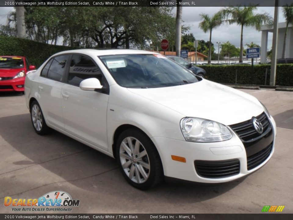 Front 3/4 View of 2010 Volkswagen Jetta Wolfsburg Edition Sedan Photo #7