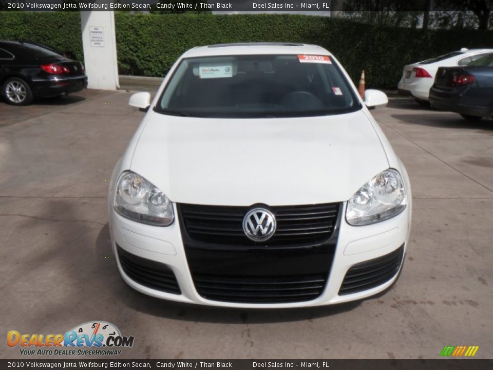 2010 Volkswagen Jetta Wolfsburg Edition Sedan Candy White / Titan Black Photo #8