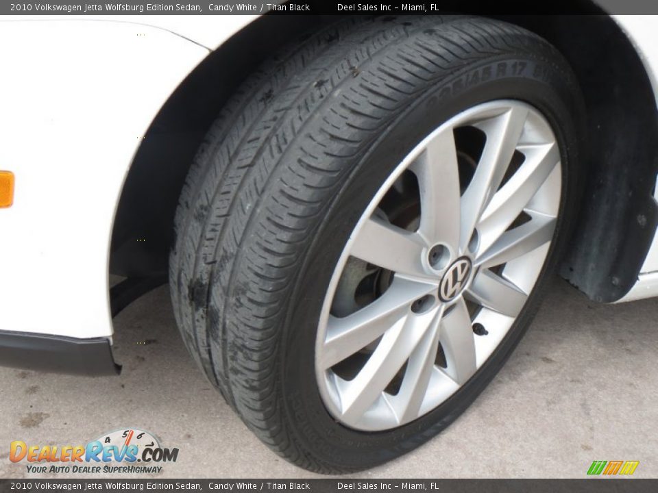 2010 Volkswagen Jetta Wolfsburg Edition Sedan Candy White / Titan Black Photo #13