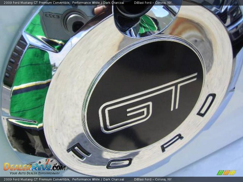 2009 Ford Mustang GT Premium Convertible Performance White / Dark Charcoal Photo #14