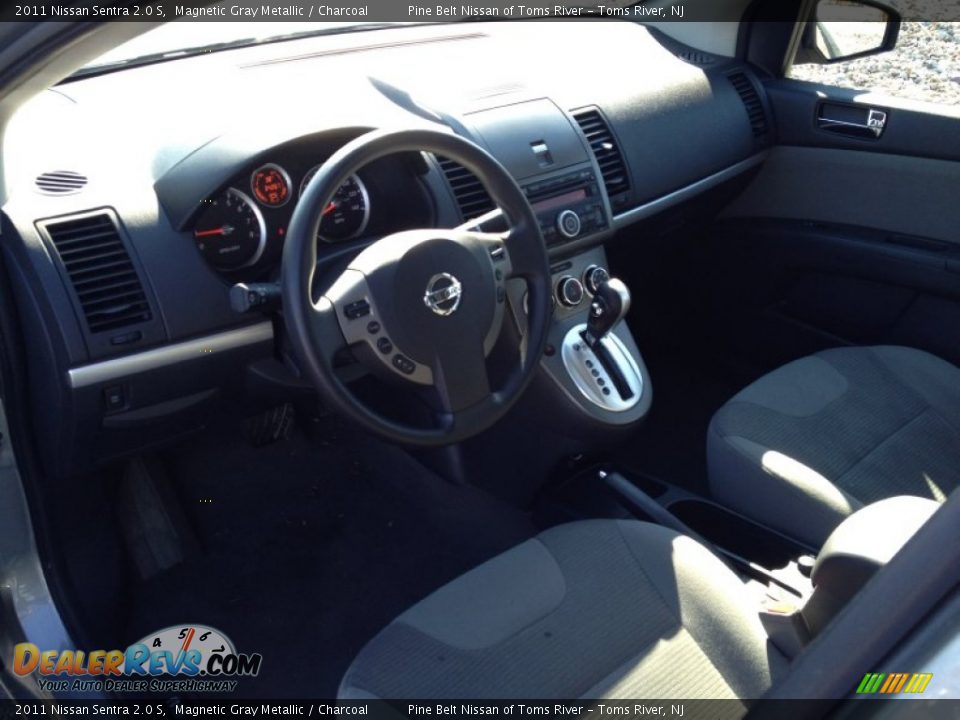 2011 Nissan Sentra 2.0 S Magnetic Gray Metallic / Charcoal Photo #9