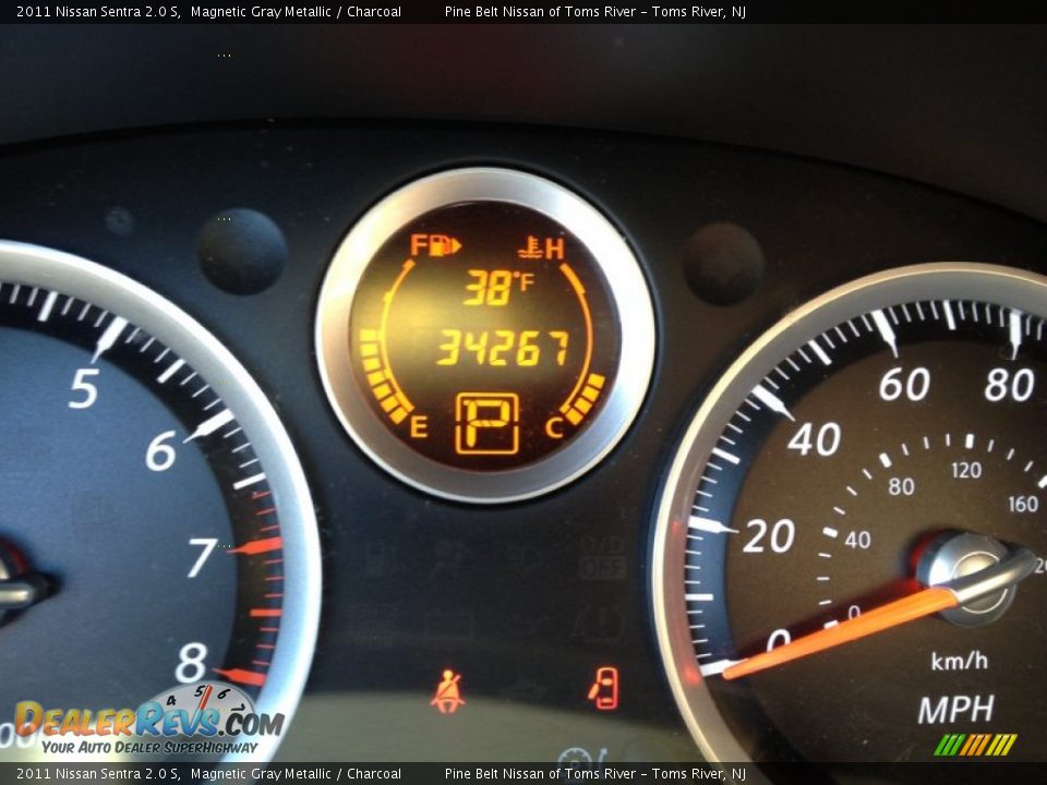 2011 Nissan Sentra 2.0 S Magnetic Gray Metallic / Charcoal Photo #14