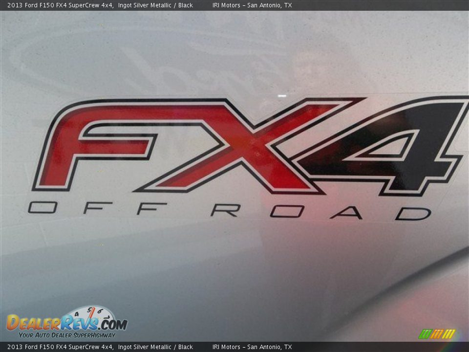 2013 Ford F150 FX4 SuperCrew 4x4 Ingot Silver Metallic / Black Photo #8