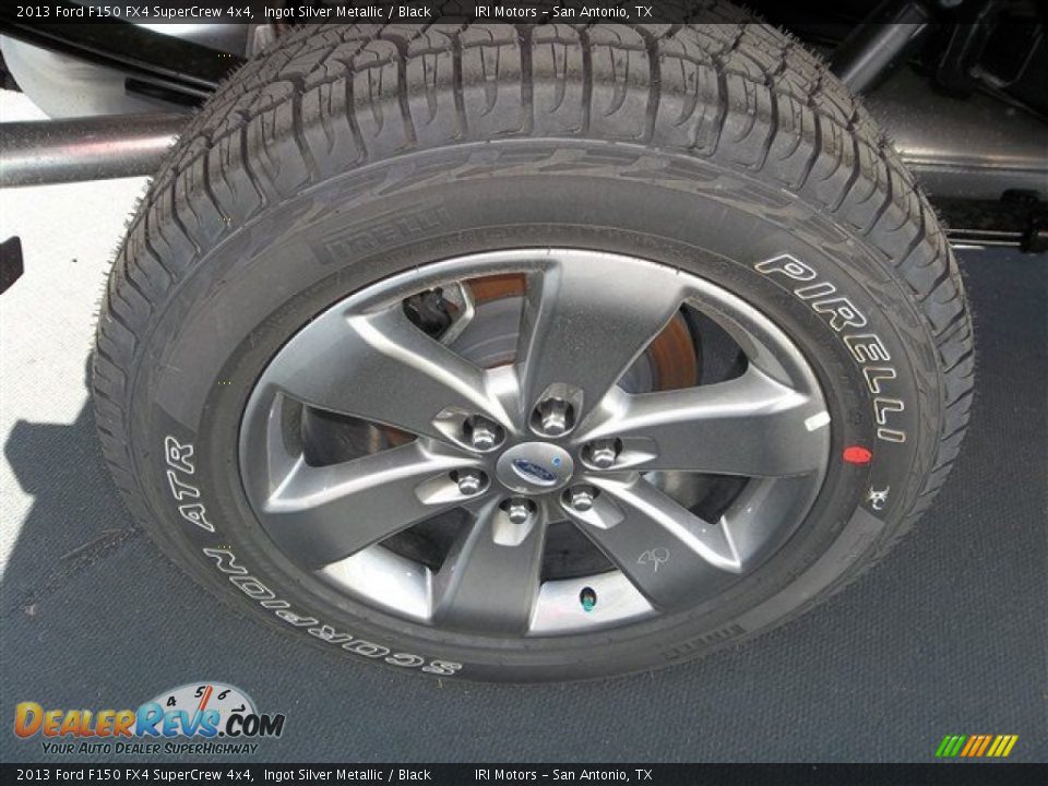 2013 Ford F150 FX4 SuperCrew 4x4 Ingot Silver Metallic / Black Photo #9
