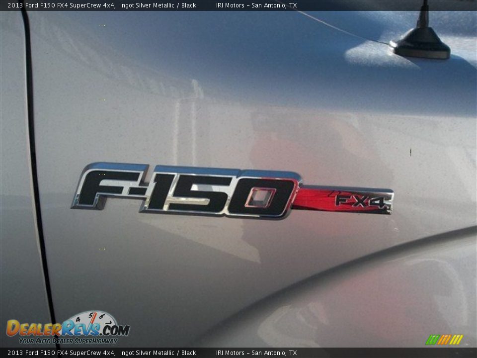 2013 Ford F150 FX4 SuperCrew 4x4 Ingot Silver Metallic / Black Photo #13