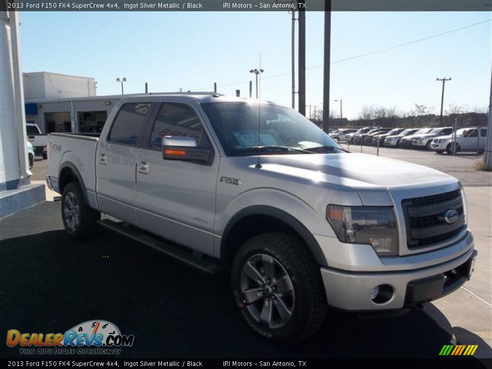 2013 Ford F150 FX4 SuperCrew 4x4 Ingot Silver Metallic / Black Photo #17