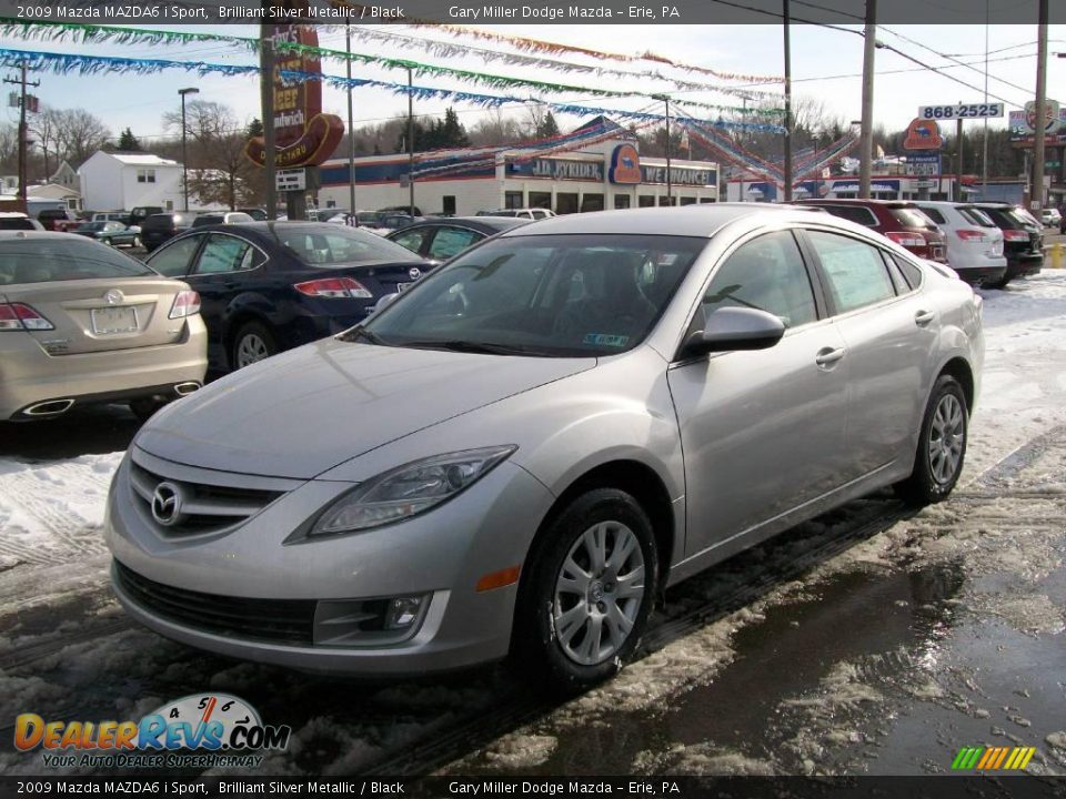 2009 Mazda MAZDA6 i Sport Brilliant Silver Metallic / Black Photo #1
