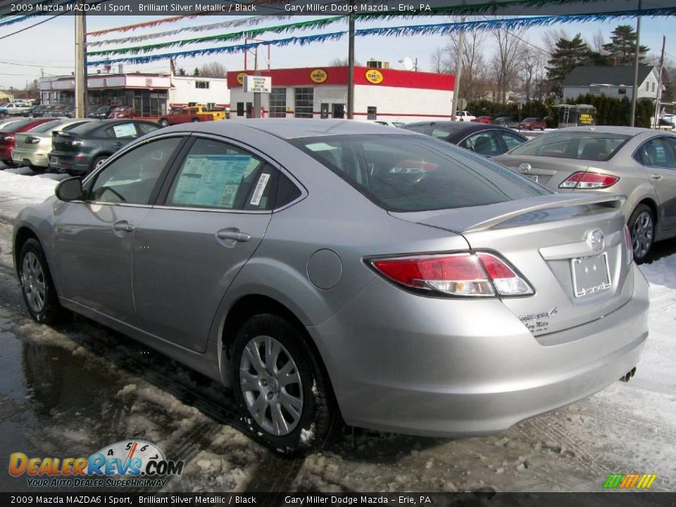 2009 Mazda MAZDA6 i Sport Brilliant Silver Metallic / Black Photo #3