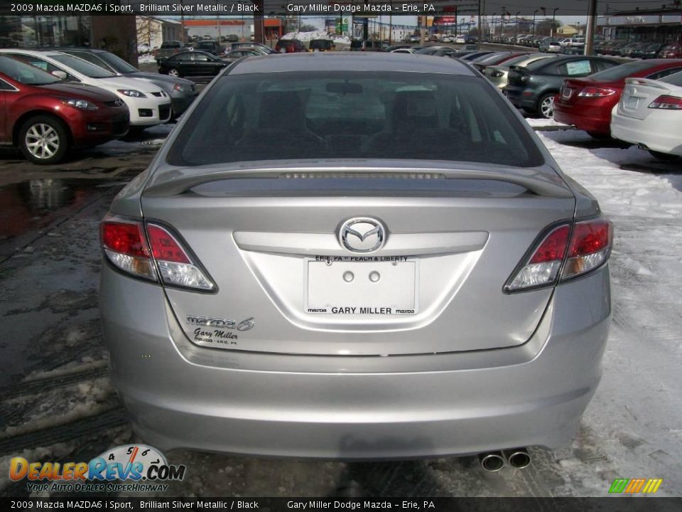2009 Mazda MAZDA6 i Sport Brilliant Silver Metallic / Black Photo #4