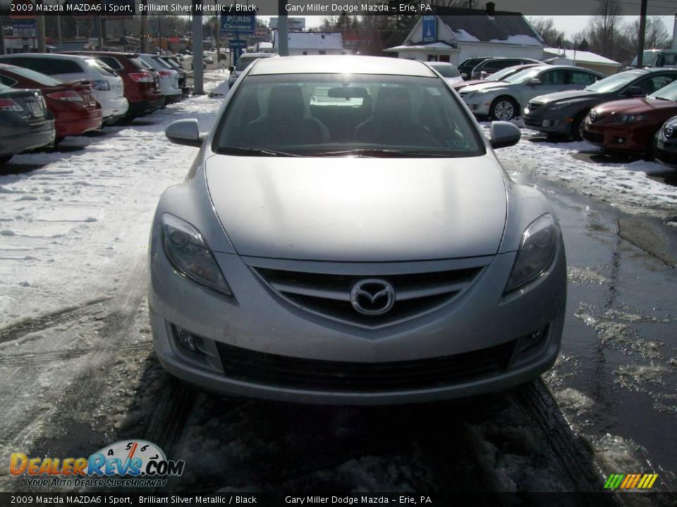 2009 Mazda MAZDA6 i Sport Brilliant Silver Metallic / Black Photo #8