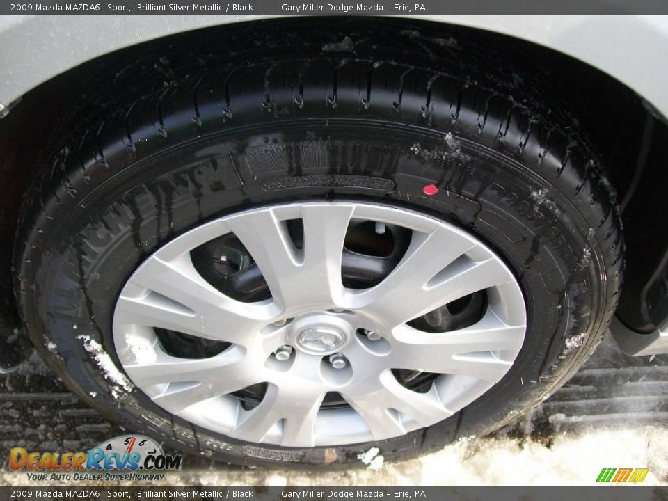 2009 Mazda MAZDA6 i Sport Brilliant Silver Metallic / Black Photo #9