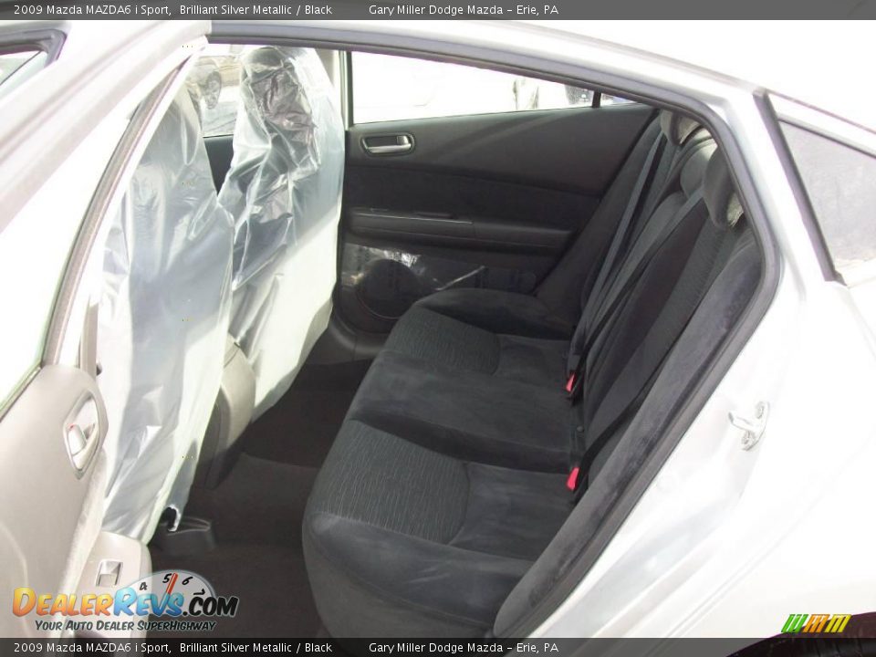 2009 Mazda MAZDA6 i Sport Brilliant Silver Metallic / Black Photo #13