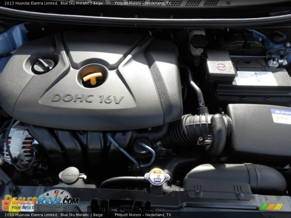2013 Hyundai Elantra Limited Blue Sky Metallic / Beige Photo #17
