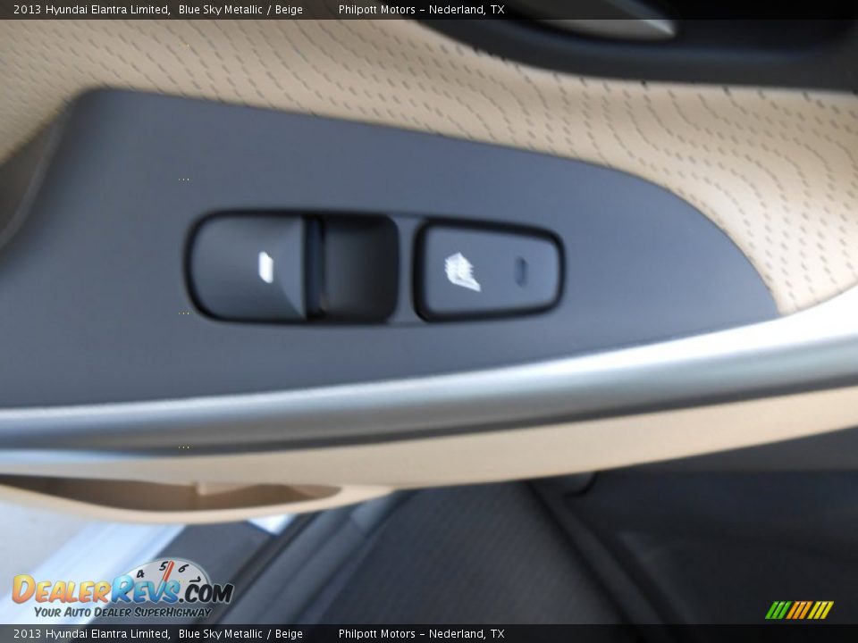 2013 Hyundai Elantra Limited Blue Sky Metallic / Beige Photo #20