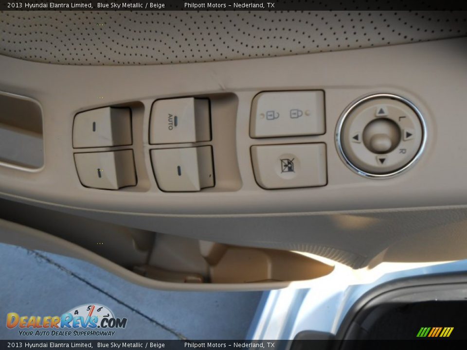 2013 Hyundai Elantra Limited Blue Sky Metallic / Beige Photo #23