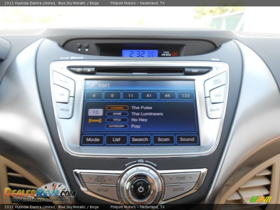 2013 Hyundai Elantra Limited Blue Sky Metallic / Beige Photo #29