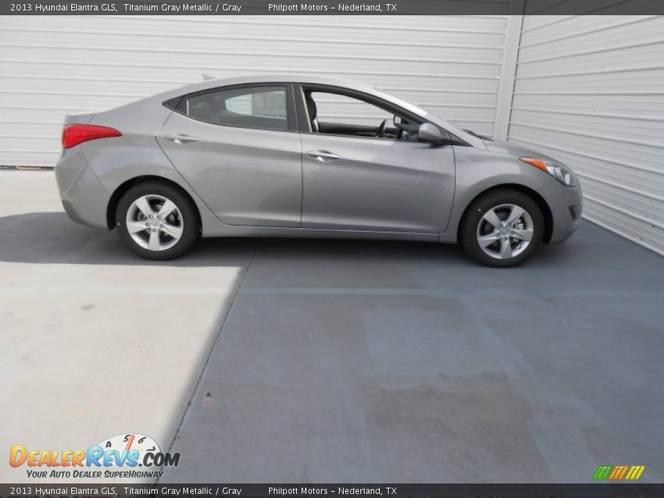 2013 Hyundai Elantra GLS Titanium Gray Metallic / Gray Photo #3