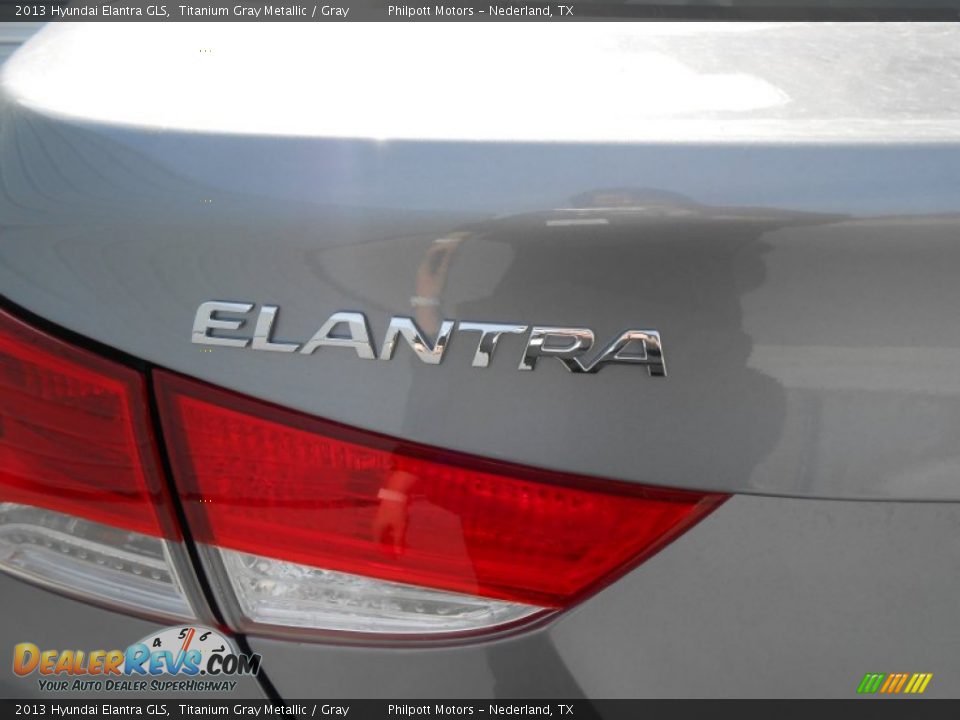 2013 Hyundai Elantra GLS Titanium Gray Metallic / Gray Photo #6