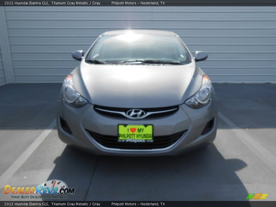 2013 Hyundai Elantra GLS Titanium Gray Metallic / Gray Photo #9