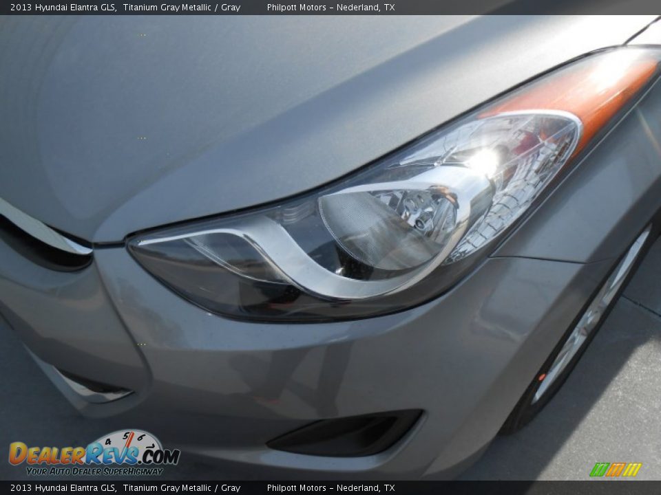 2013 Hyundai Elantra GLS Titanium Gray Metallic / Gray Photo #10