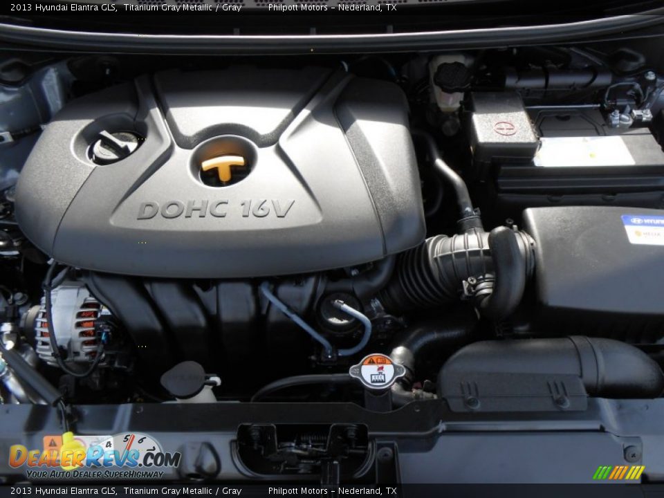 2013 Hyundai Elantra GLS Titanium Gray Metallic / Gray Photo #16