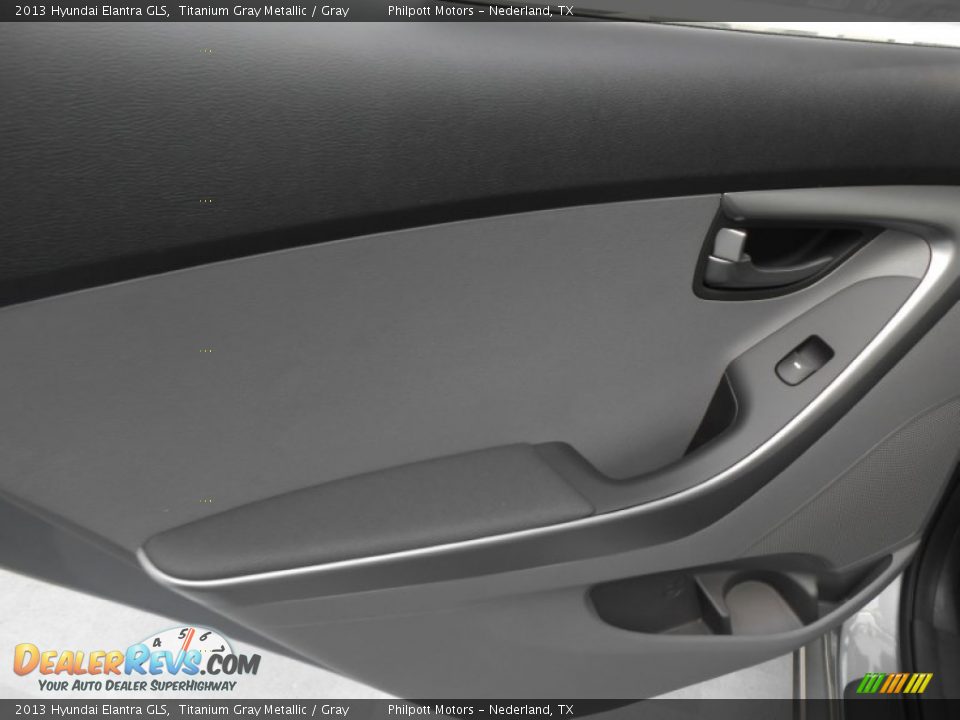 2013 Hyundai Elantra GLS Titanium Gray Metallic / Gray Photo #18