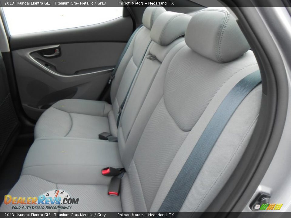 2013 Hyundai Elantra GLS Titanium Gray Metallic / Gray Photo #19
