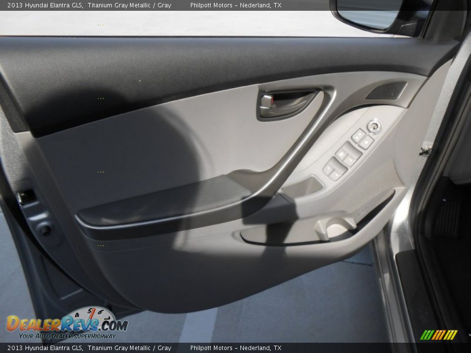 2013 Hyundai Elantra GLS Titanium Gray Metallic / Gray Photo #20