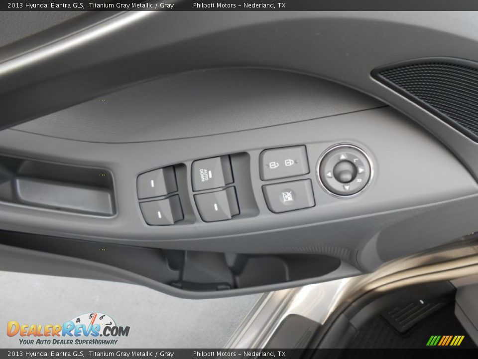 2013 Hyundai Elantra GLS Titanium Gray Metallic / Gray Photo #21