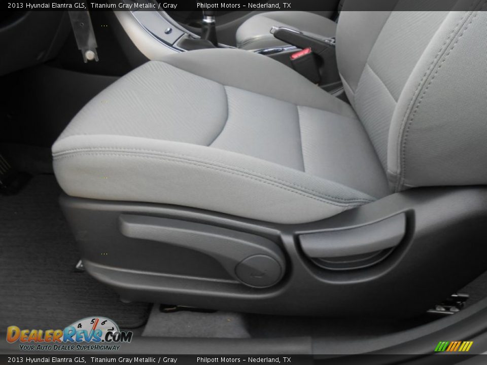 2013 Hyundai Elantra GLS Titanium Gray Metallic / Gray Photo #23