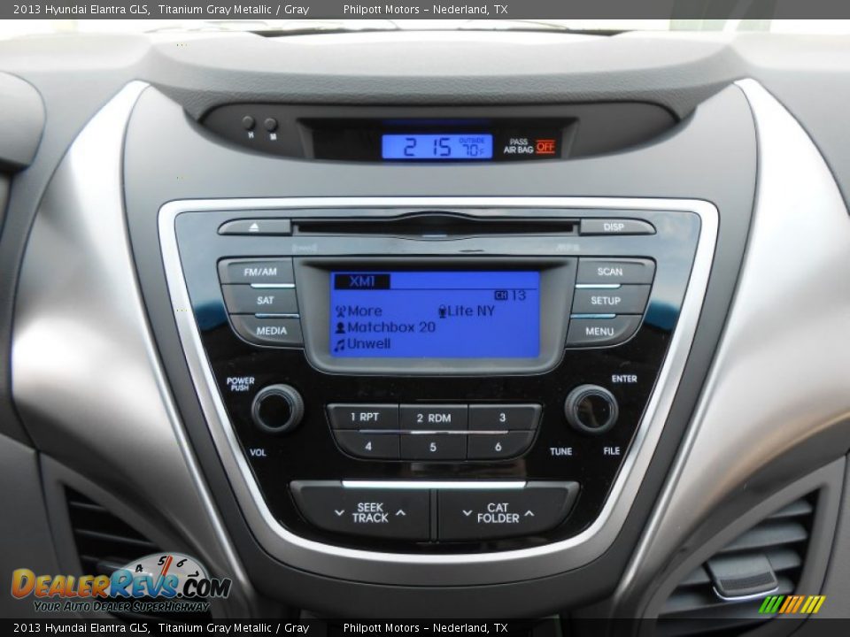 2013 Hyundai Elantra GLS Titanium Gray Metallic / Gray Photo #26
