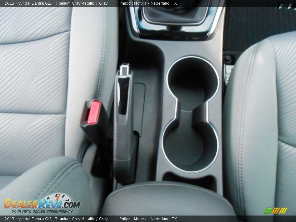 2013 Hyundai Elantra GLS Titanium Gray Metallic / Gray Photo #29