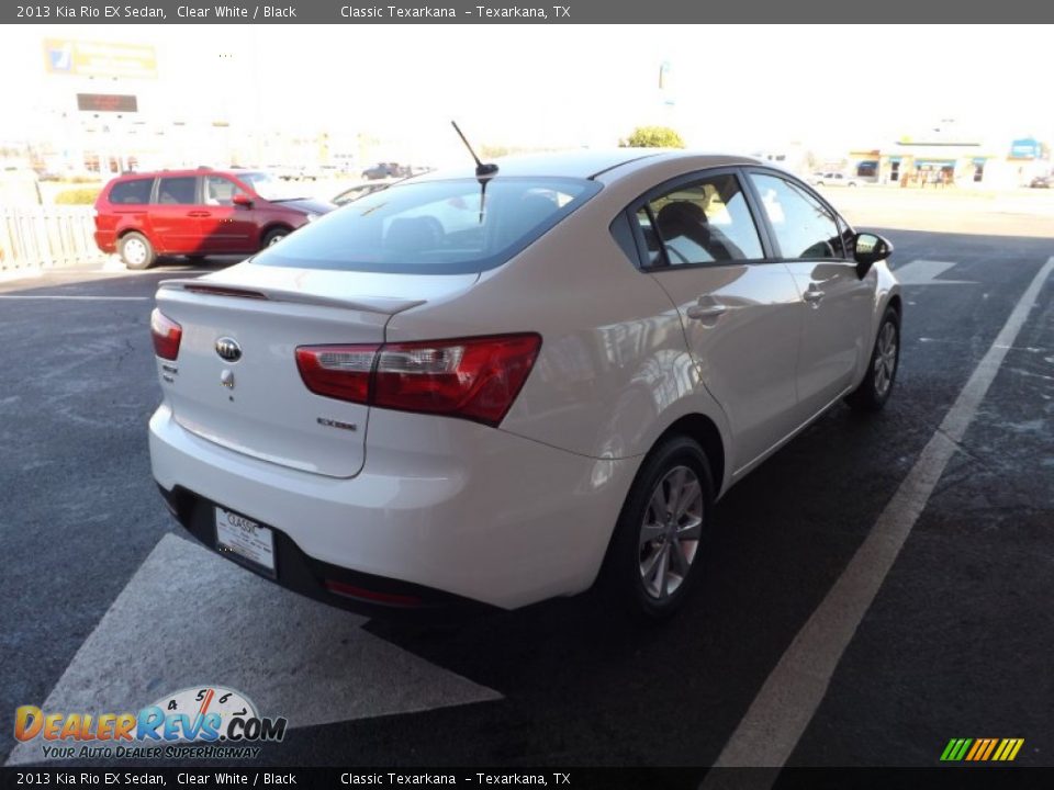 2013 Kia Rio EX Sedan Clear White / Black Photo #3