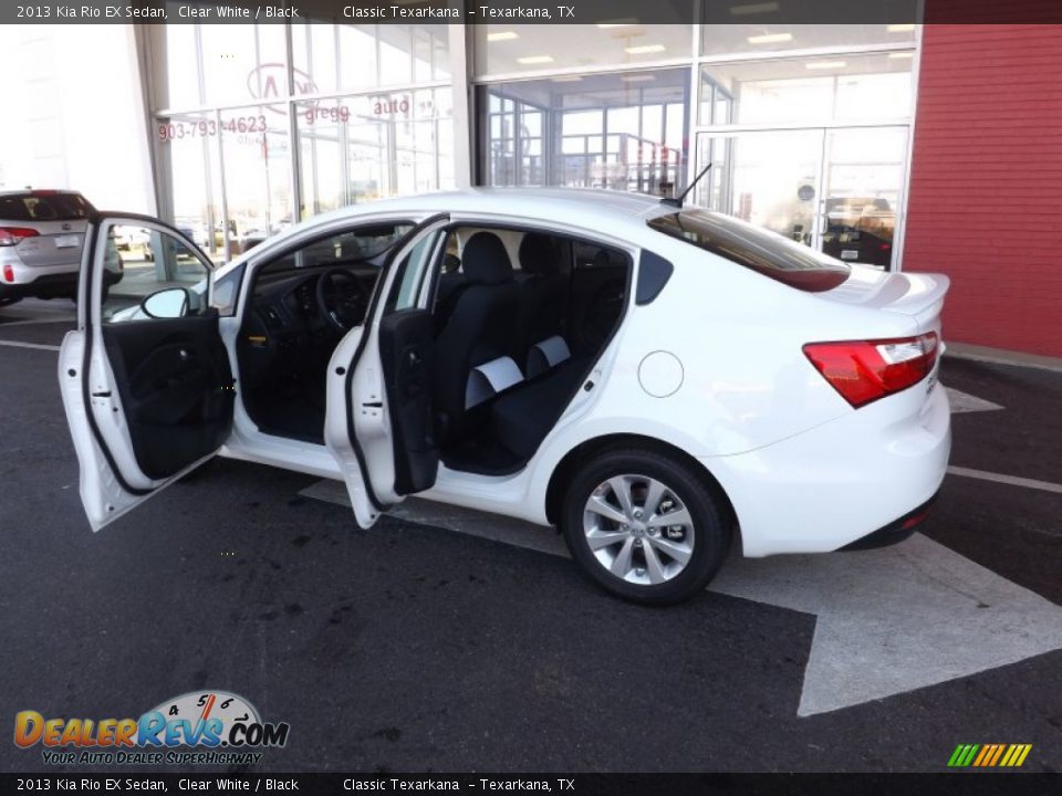 2013 Kia Rio EX Sedan Clear White / Black Photo #9