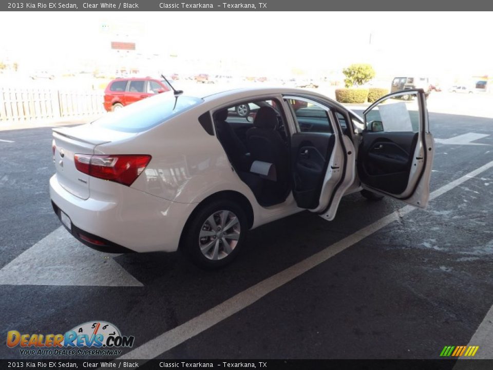 2013 Kia Rio EX Sedan Clear White / Black Photo #10