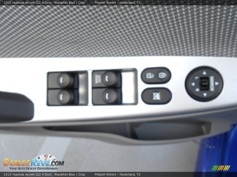 2013 Hyundai Accent GLS 4 Door Marathon Blue / Gray Photo #21