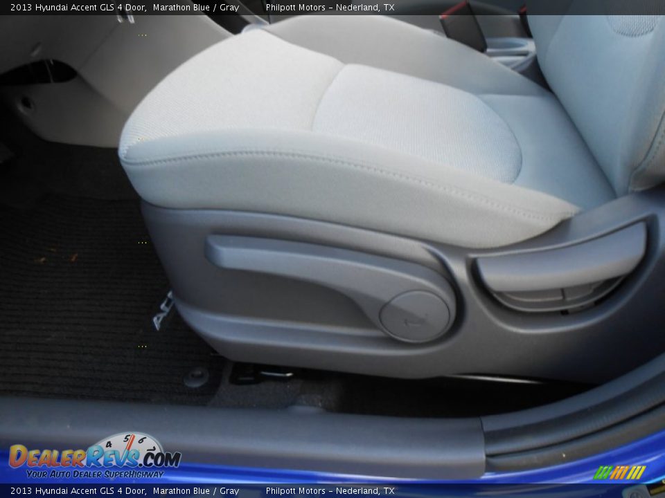 2013 Hyundai Accent GLS 4 Door Marathon Blue / Gray Photo #23