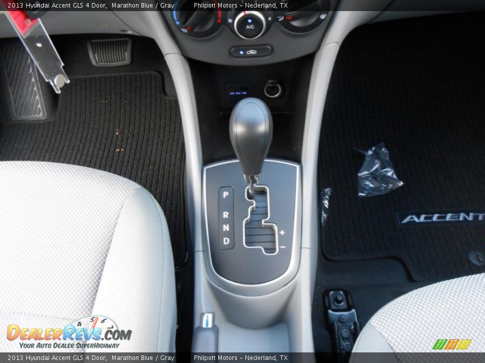 2013 Hyundai Accent GLS 4 Door Marathon Blue / Gray Photo #27