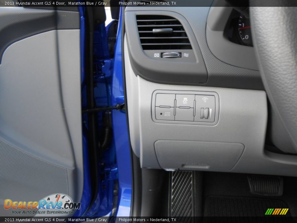 2013 Hyundai Accent GLS 4 Door Marathon Blue / Gray Photo #30