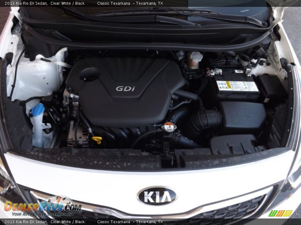 2013 Kia Rio EX Sedan Clear White / Black Photo #12