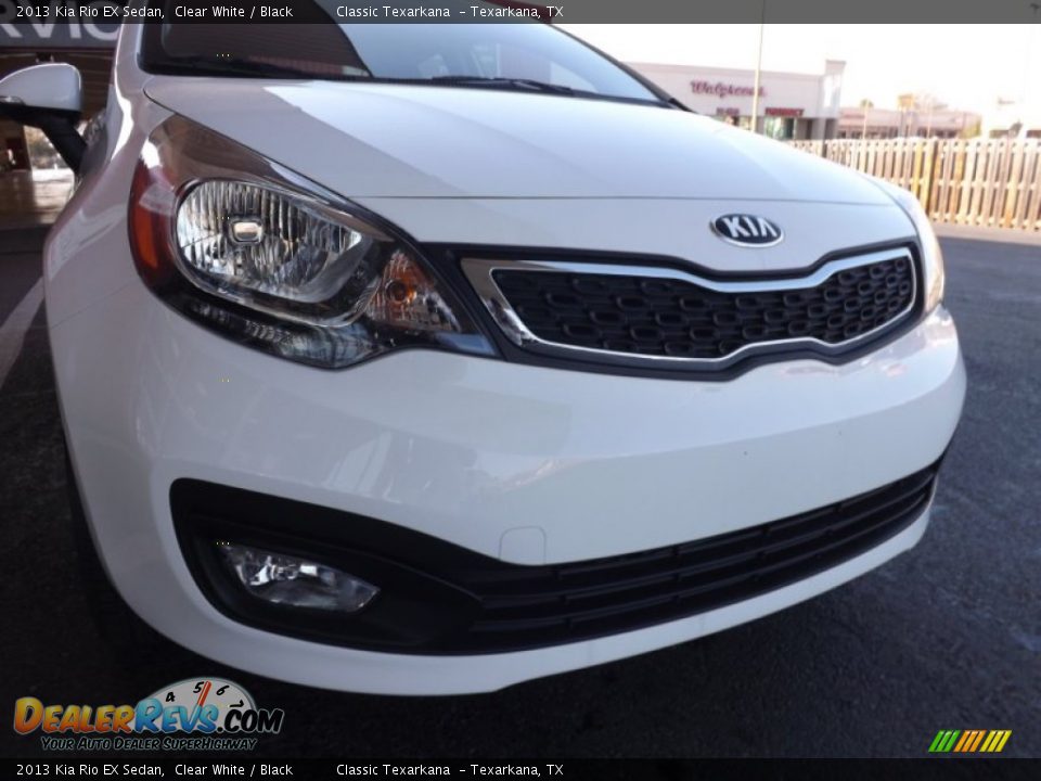 2013 Kia Rio EX Sedan Clear White / Black Photo #13