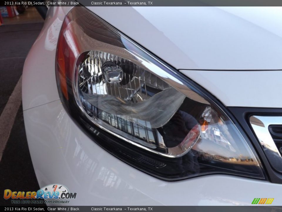 2013 Kia Rio EX Sedan Clear White / Black Photo #14