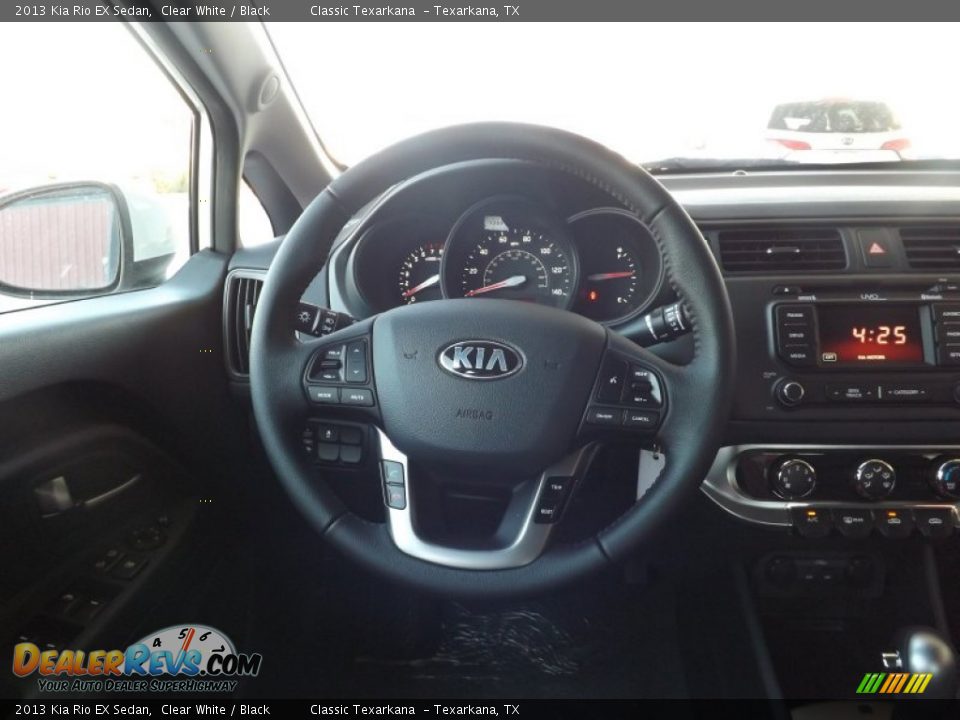 2013 Kia Rio EX Sedan Clear White / Black Photo #18