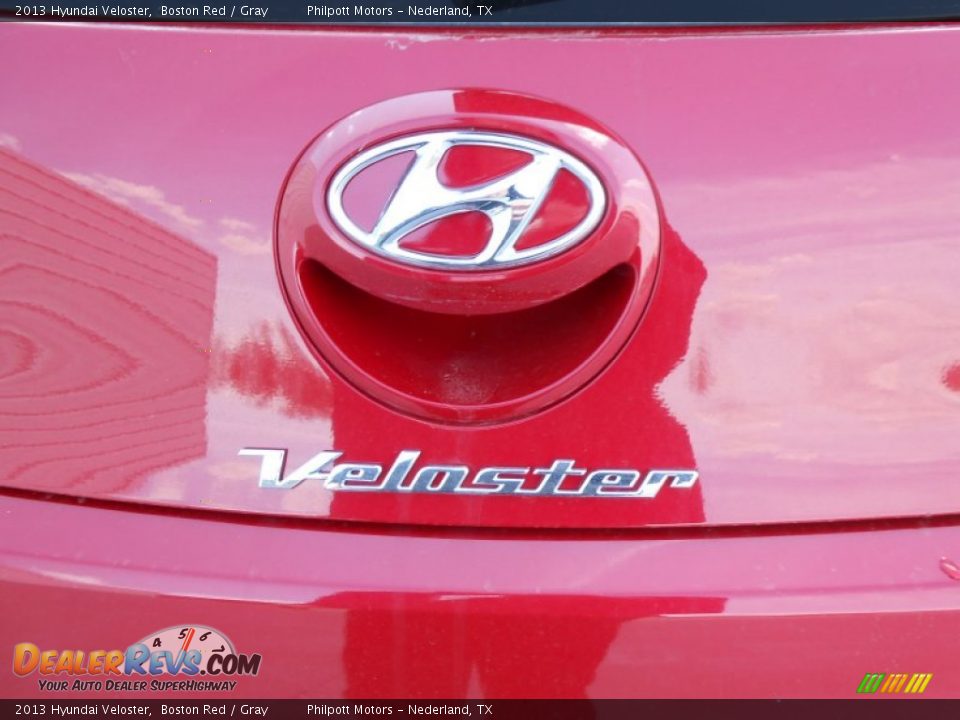 2013 Hyundai Veloster Boston Red / Gray Photo #6