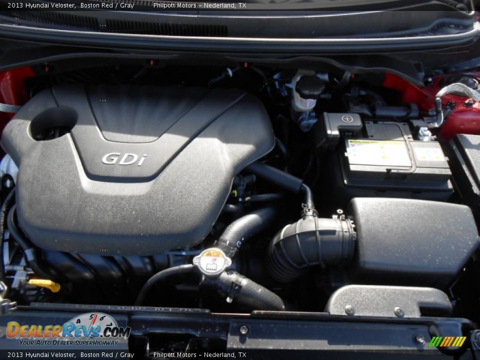 2013 Hyundai Veloster Boston Red / Gray Photo #17